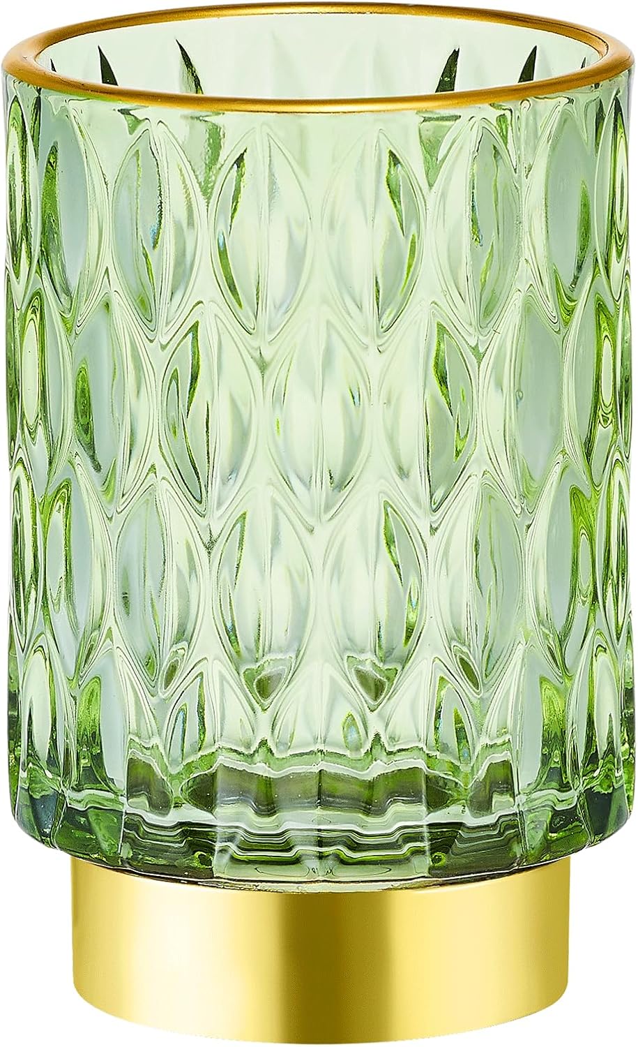 Makeup Brush Holder Organizer,Toothbrush Holders,Desk Pen Pencil Holder,Multifunctional Vintage Glass Brush Cup（A39-1-US）-BrightBean Baby