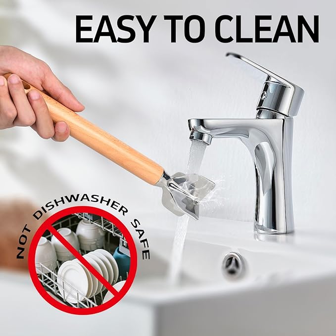 Stainless Steel Meat Chopper, Stainless Steel Meat Masher, 11 Inch, Ground Beef Chopper Tool, Metal Meat Masher, Ground Meat Smasher, Hamburger Smasher Tool