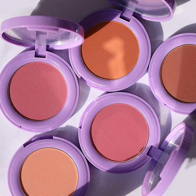 Half Caked In Bloom Powder Blush | vegan & cruelty-free, fragrance-free, highly pigmented, primer-infused | 3.8g (Soft Serve)-BrightBean Baby