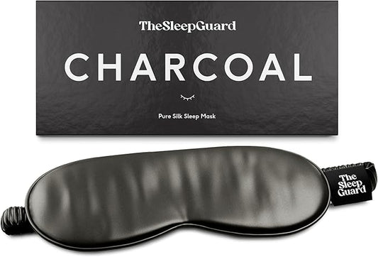 Pure Silk Sleep Mask [100% 6A Mulberry Silk, 22 Momme] Light Blocking Travel Essentials. Eye Masks for Sleeping. Black Oeko-Tex Blindfold. Eye Covers for Men & Women-BrightBean Baby