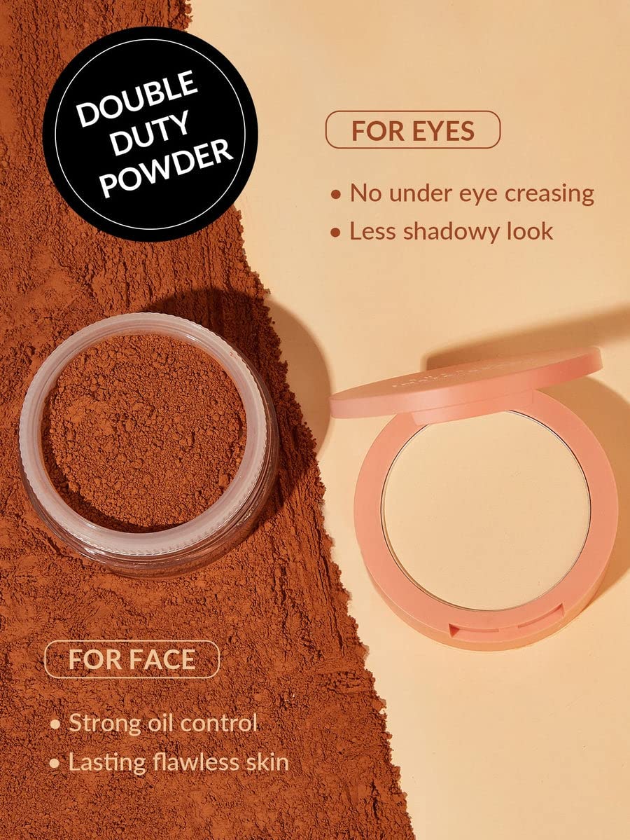 SHEGLAM Insta-Ready Face Powder Loose Under Eye Setting Powder - Cocoa Loco-BrightBean Baby