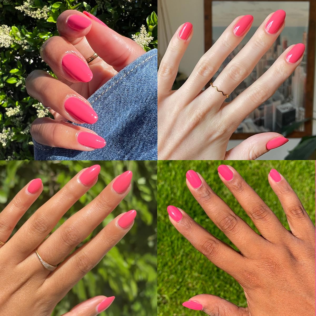 Olive & June Long Lasting Nail Polish | Gel-Like Finish No Lamp Needed | Lasts up to 10 days | Salon-Quality Color at Home | Vegan Cruelty-Free Chip-Resistant Shine |Maine Character Energy Lobster Red-BrightBean Baby