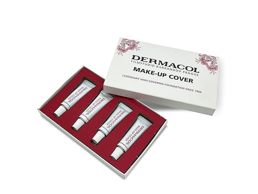 Dermacol Full Coverage Foundation | Long Lasting Waterproof Makeup Cover Cream SPF30 | Hypoallergenic & Light Weight Liquid | Tattoo, Acne, Spots, Under-eye Skin Cover-up - 30g-BrightBean Baby