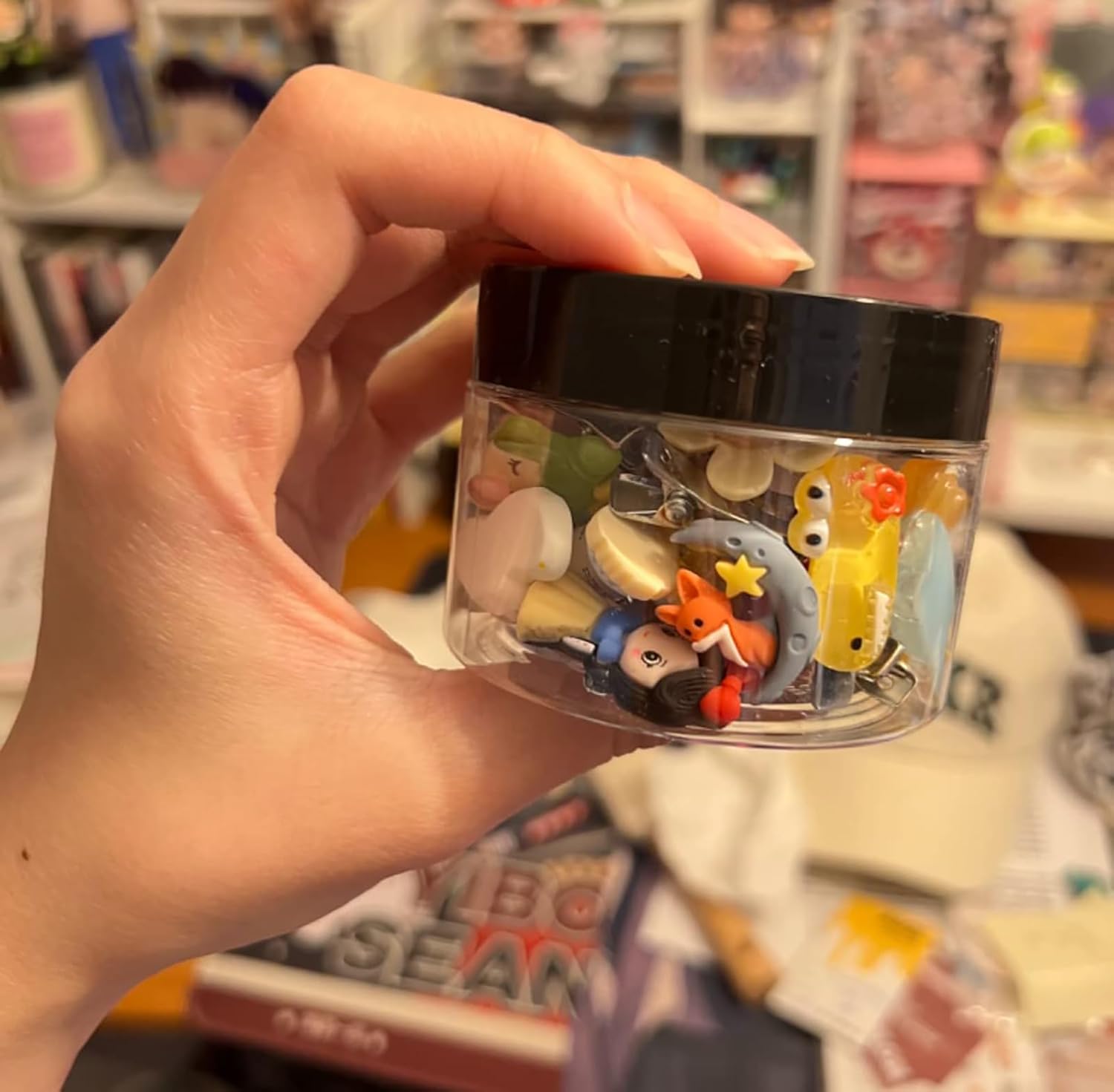 50 Pieces 2oz Plastic Jars with Lids Clear Round Cosmetic Container Empty Storage Jars for Makeup,Jewelry,Samples,Travel Storage-BrightBean Baby