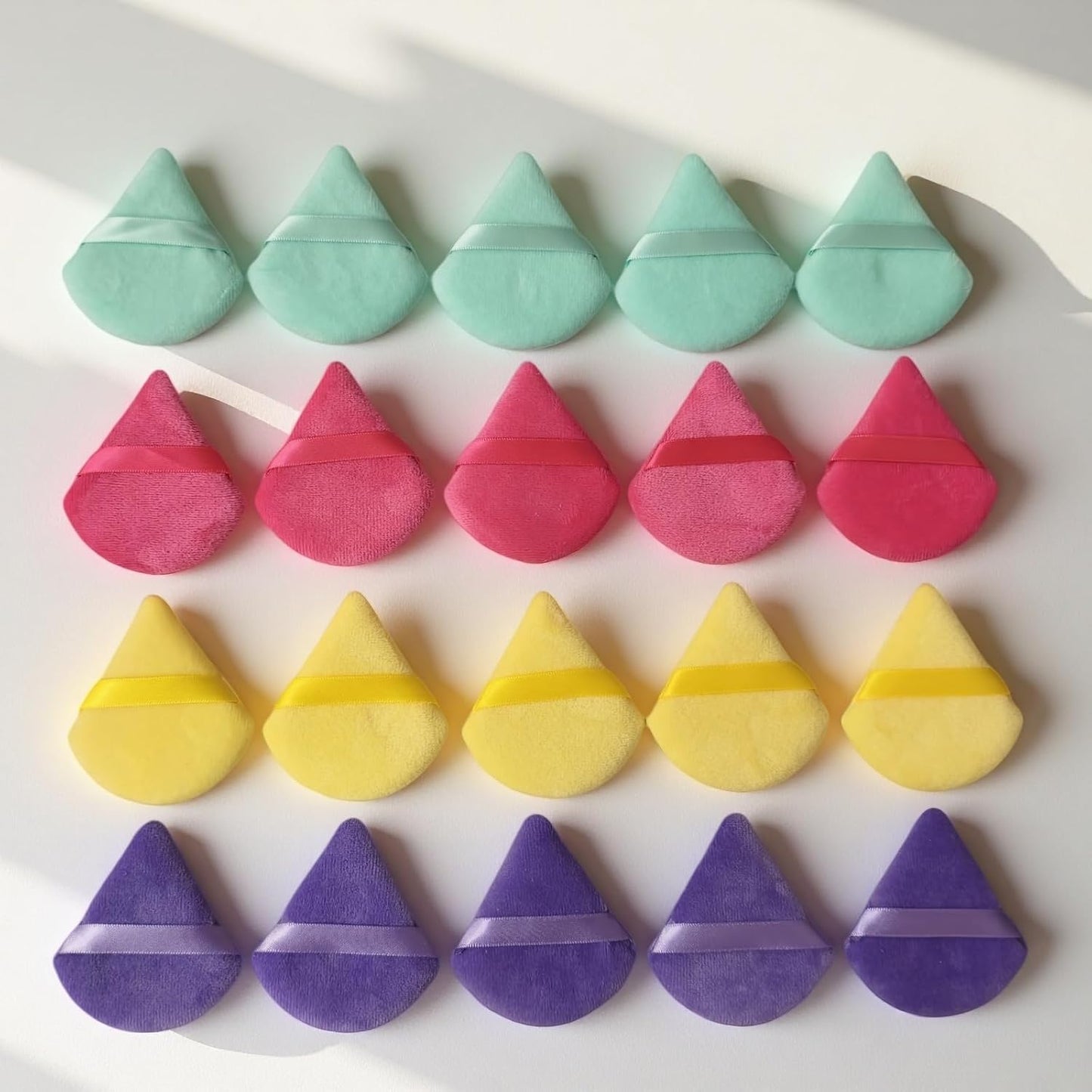 BS-MALL Makeup Sponge Set 20 Pcs – Premium Portable Super Soft Triangle Puff for Flawless Makeup Application,Beauty Cosmetic Applicators For Daily Use (Multicolored)-BrightBean Baby
