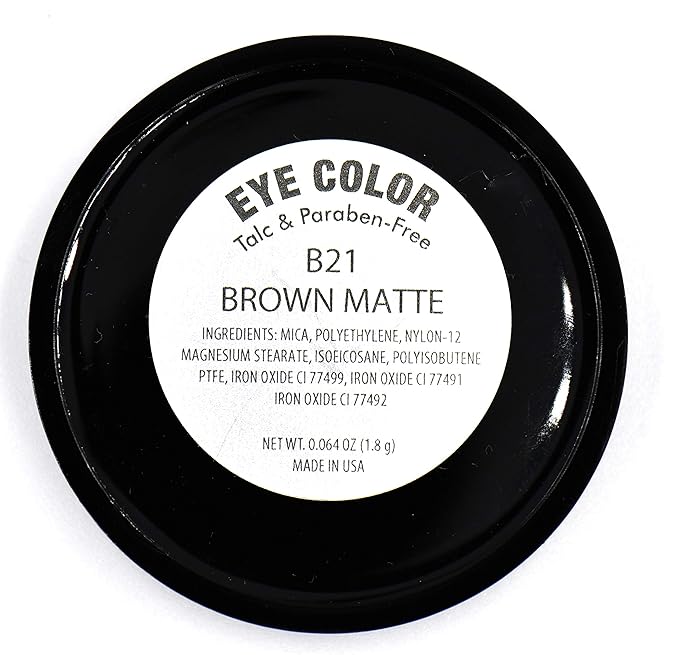 Chocolate Brown Chestnut Cocoa Matte Opaque Pressed Powder Single Vegan Eyeshadow; Talc, Paraben & Cruelty Free-BrightBean Baby