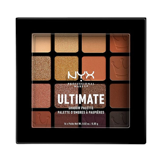 NYX PROFESSIONAL MAKEUP Ultimate Shadow Palette, Eyeshadow Palette - Ultimate Queen-BrightBean Baby