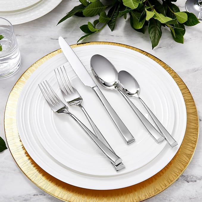 KEAWELL Premium Imperial 4-Piece 6.5 inch Spoon Set – Heavy Duty 18/10 Stainless Steel Flatware with Smooth Rounded Edges, Dishwasher Safe for Sophisticated Dining (4, Teaspoons)