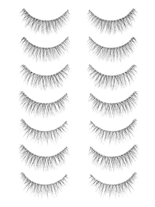 False Lashes Natural Look Wispy Eyelashes 13MM Eye Lash Pack for Daily C Curl Natural Lashes 7 Pair Siligli-BrightBean Baby