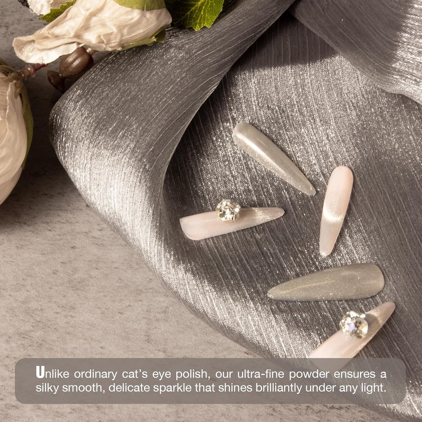 Cat Eye Gel Nail Polish with Magnet Stick, 15ml Magnetic Gel, Create Stunning Cat Eye Effects for DIY Manicures, Long-Lasting, Salon-Quality Finish, Moonlit Hold-BrightBean Baby