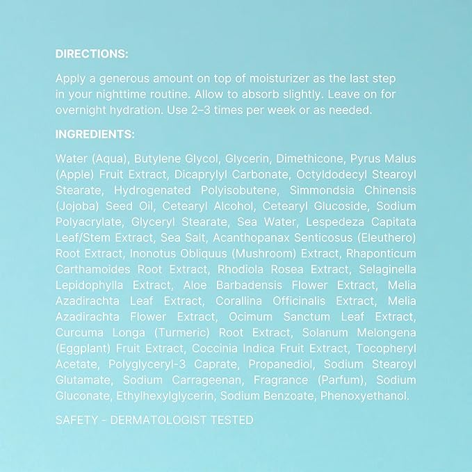 NuSkin NUTRICENTIALS Pillow Glow Sleeping Mask | Overnight Hydration | Bioadaptive Botanical Complex | Red Algae | Apple Extract | Deep Sea Water | Skin Glowing & Pore Minimizing | 2.5 Fl Oz | 2 Pack-BrightBean Baby