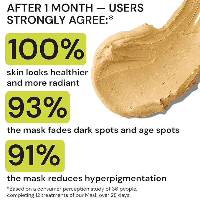 Gleamin Vitamin C Clay Mask for Dark Spots, Turmeric Clay Face Mask Skin Care, Deeply Cleanses & Refines Pores, Brightens Uneven Tone and Helps Improve Post-Blemish Scarring & Texture - 5 Oz-BrightBean Baby