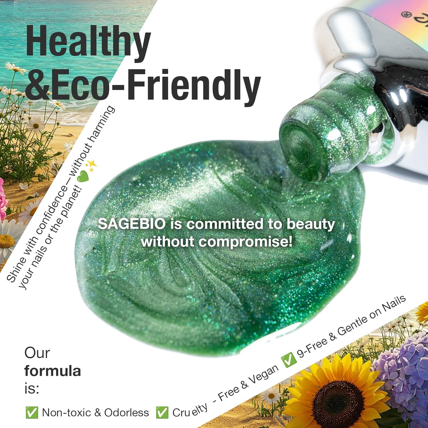 Cat Eye Gel Nail Polish, 15ml Magnetic Gel, High-Gloss Finish, Long-Lasting, DIY Manicure Kit with Magnet Stick, Stunning 3D Magnetic Effect, 03-BrightBean Baby