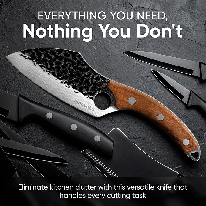 Matsato Chef Knife, Kitchen Japanese Steel Chefs Knife, Meat & Vegetables Cooking And Chopping Chef Knives, Cuchillos De Cocina - Kitchen Gifts, Womens, Dad Gifts for Christmas 4.53 Inches Blade