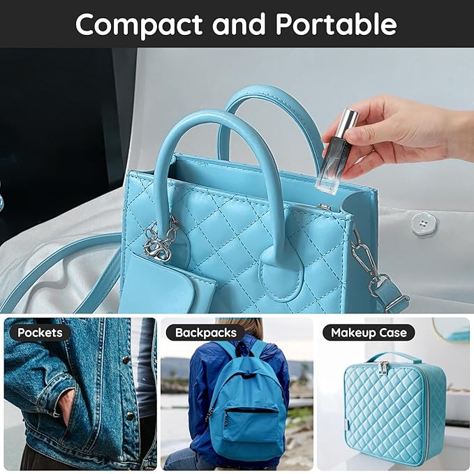 Segbeauty 10pcs Perfume Travel Refillable, 10ML Glass Spray Bottles Perfume Atomizer, Mini Travel Size Dispenser Bottle Set Atomizer Sprayer for Perfume Toiletries Cosmetic Container Spray Bottle-BrightBean Baby