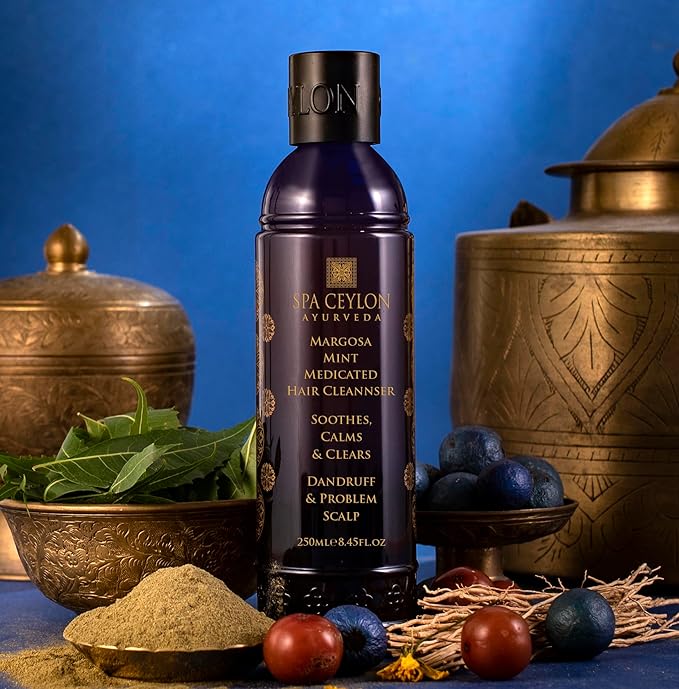 SPA CEYLON Margosa Mint Medicated Hair Cleanser | Powerful Formula for Dandruff & Scalp Problems | Itching | Flaking | Hair and Scalp Wellness-BrightBean Baby