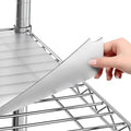 Sterling Shelf Liners for Wire Shelf System - Plastic Wire Shelving Shelf Mats - Clear, 24x48 Inch 4pcs