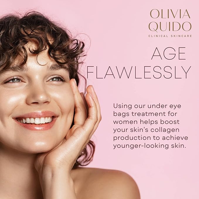 OLIVIA QUIDO Clinical Skin Care Wrinkle Blur (0.46 oz) | Eye Cream For Dark Circles and Puffiness | Anti-Aging Under Eye Cream | Hydrating, Brightening, and Dark Circles Under Eye Treatment for Women-BrightBean Baby