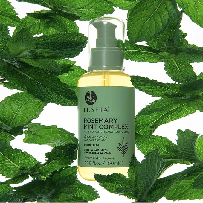 Luseta Rosemary Oil for Hair Growth - Strengthening and Moisturizing Formula for Thinning, Damaged Hair and Split Ends - Color Safe (3.38oz)-BrightBean Baby