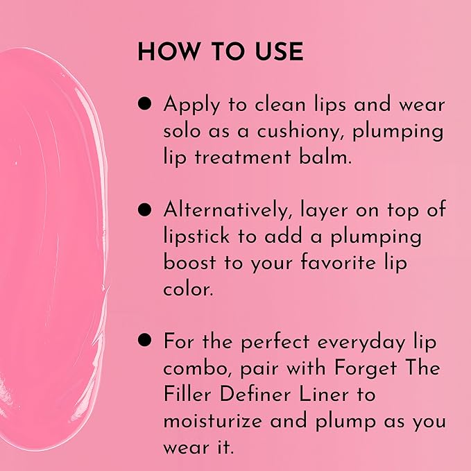 "LAWLESS Forget the Filler Lip Plumping Line-Smoothing Tinted Balm, Baby Doll, Pink, 0.09 Ounce"-BrightBean Baby