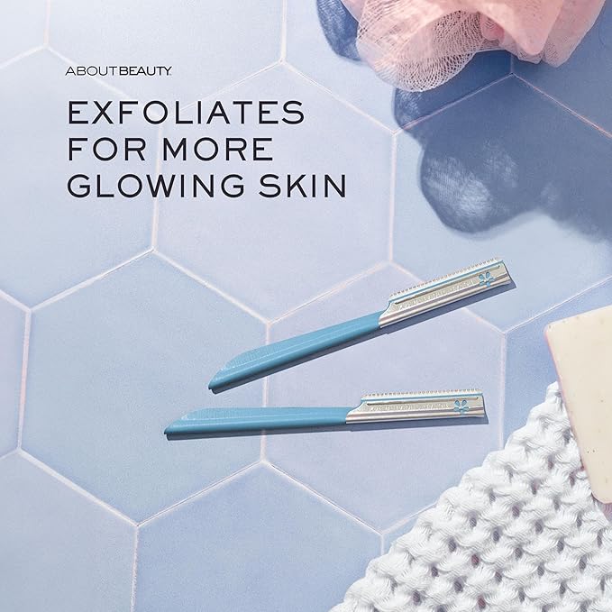 About Face Pro-Premium Facial Razors - 3 Beauty Groomers for Hair Removal, Ideal for Shaving, Exfoliating, Dermaplaning and Brow Shaping, Japanese Stainless Steel Gently Removes Facial Hair-BrightBean Baby