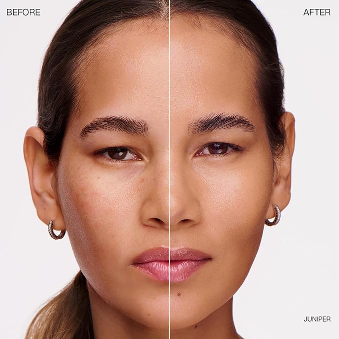 Ogee Complexion Perfecting Liquid Foundation - Lightweight Tinted Moisturizer For Face (Juniper 3.25W - Medium Light Tan, Bright-Golden Undertone) - with Vitamin C & Jojoba Oil - Certified Organic-BrightBean Baby