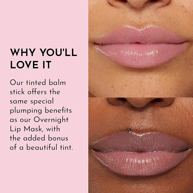 "LAWLESS Forget the Filler Lip Plumping Line-Smoothing Tinted Balm, Baby Doll, Pink, 0.09 Ounce"-BrightBean Baby