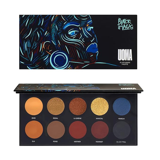 UOMA Beauty Women's Black Magic Color Palette, Poise, 0.35 Ounce-BrightBean Baby