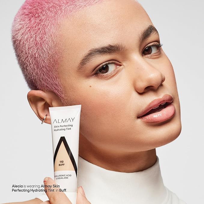 Almay Hydrating Liquid Foundation Tint, Lightweight with Light Coverage, Naturally Dewy Finish, Hypoallergenic, Dermatologist TestedFragrance Free, 100 Ivory, 0.94 fl oz.-BrightBean Baby