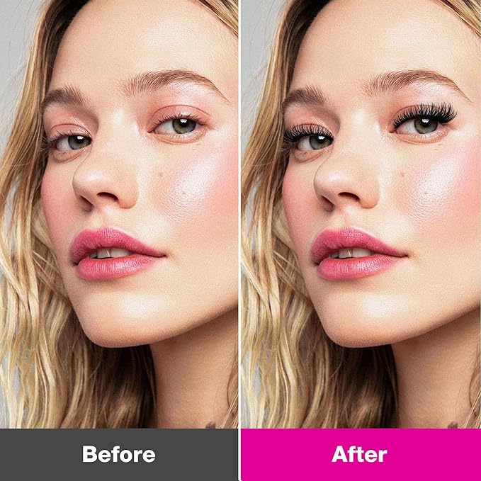 VEYESBEAUTY Lash Clusters Eyelash Extensions Thin & Invisible Band DIY Individual False Eyelashes Newbie's Five-Second Series Wispy Lash Tray for Self-application, Camellia Lashes 8-18mm Mixed Length-BrightBean Baby