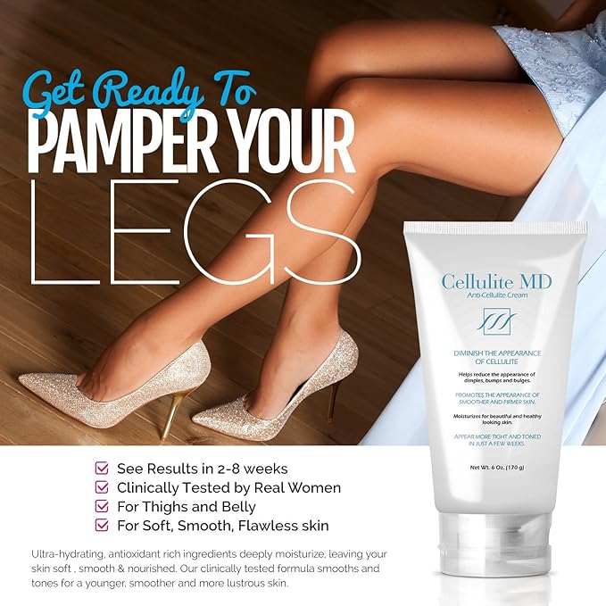 FIRMING TONING Cream Diminish Appearance Of Cellulite 6 oz New by Cellulite MD-BrightBean Baby