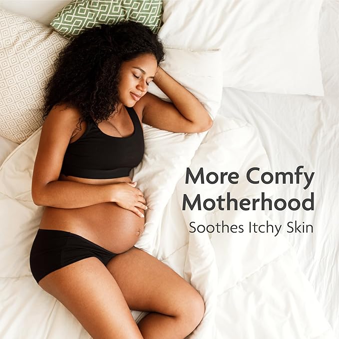 TriLASTIN Belly Masks - Belly Masks for Pregnant Women - Hydrating & Soothing for Itchy Skin - Reduces Stretch Marks - Safe for Sensitive Skin - Paraben & Phthalate-Free - Made in USA - 4 Pack-BrightBean Baby