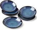 LERATIO Ceramic Soy Sauce Dishes of 6, Reactive Glaze Dipping Sauce Cups/Bowls/Dishes for Kitchen, 3oz Ceramic Small Bowls for Side Dishes, Snacks,and Sushi,Condiment,Dishwasher Safe -Blue