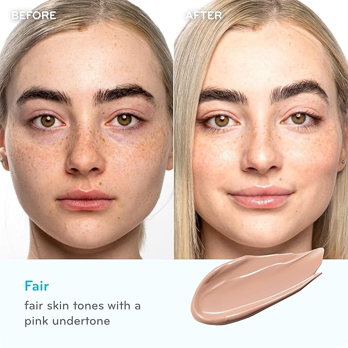 pürlisse Youth Glow Vitamin C CC Cream with SPF 50 - Color Corrector Enriched with Sea Buckthorn, Vitamin C & Hyaluronic Acid - Boosts Radiance & Youthfulness - Paraben-Free - Fair (1.4 oz)-BrightBean Baby