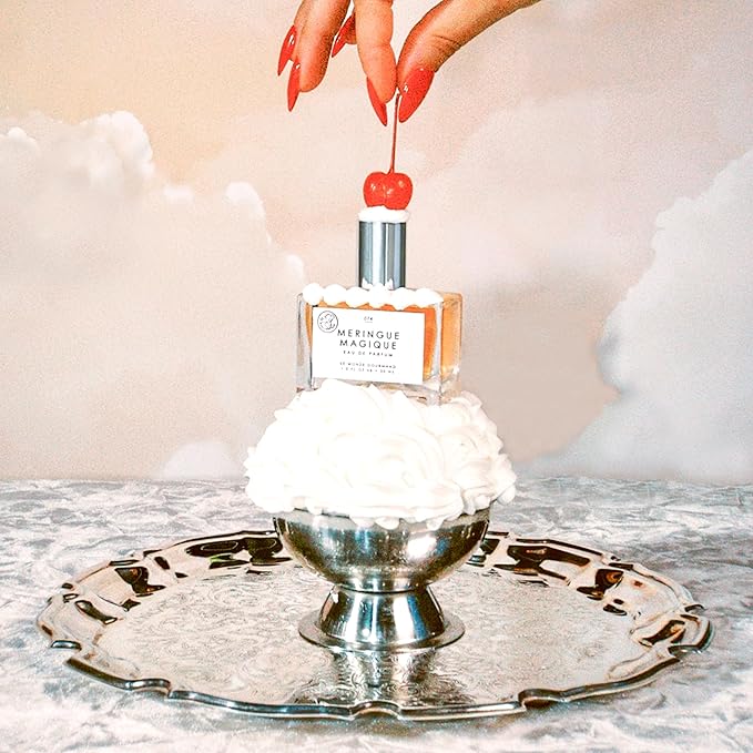 Le Monde Gourmand Meringue Magique Eau de Parfum, Gemeni Bakes Collaboration - 1 fl oz (30 ml) - Praline, Orange, Gardenia Perfume Notes-BrightBean Baby