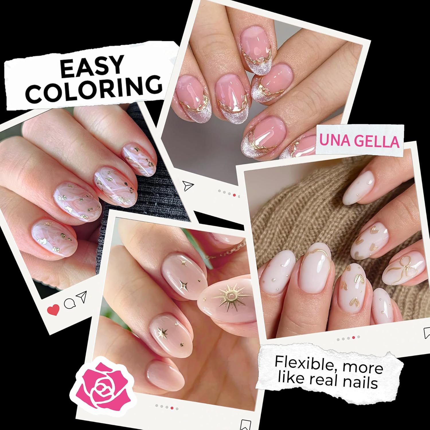 UNA GELLA Oval Gel Nail Tips, 312 Pcs Short Oval Round Nails Pre-Etched Half Matte Clear Acrylic Full Cover Press on Fake Nails No Filing Needed for DIY & Nail Extensions 12 Sizes-BrightBean Baby