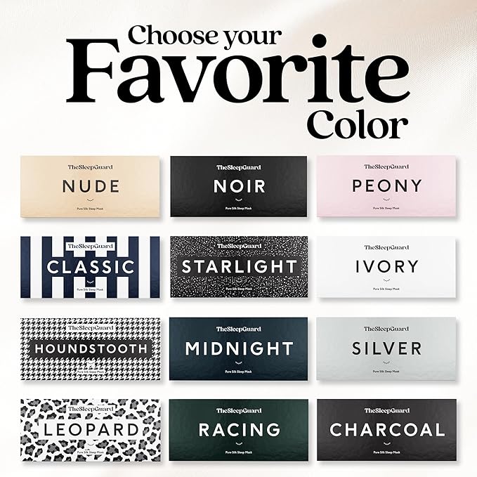 Pure Silk Sleep Mask [100% 6A Mulberry Silk, 22 Momme] Light Blocking Travel Essentials. Eye Masks for Sleeping. Black Oeko-Tex Blindfold. Eye Covers for Men & Women-BrightBean Baby