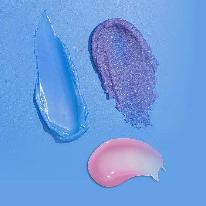 W7 Sweet Dreams Lip Care Trio - 3 Piece Set - Overnight Lip Mask, Lip Balm & Lip Scrub - Blueberry-BrightBean Baby