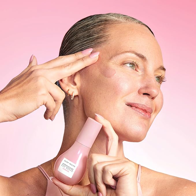 Glow Recipe Hue Drops Tinted Face Serum - Illuminating Glow Drops to Brighten & Hydrate - Skincare Makeup Primer & Liquid Highlighter to Blur Pores for a Radiant, Even Skin Tone - Rosy Glow (40ml)-BrightBean Baby