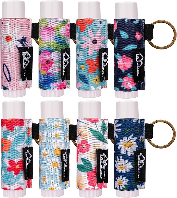WK IEASON Lip Balm Holder Keychain Bulk Chapstick Holder Key chain-BrightBean Baby