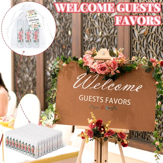100 Pack Thank You Gifts Lip Balm Bulk Party Supplies Employee Appreciation Gifts for Guests Wedding Bridal Shower Bachelorette Gifts Baby Shower Favors for Coworkers Women Homeless Nurse-BrightBean Baby