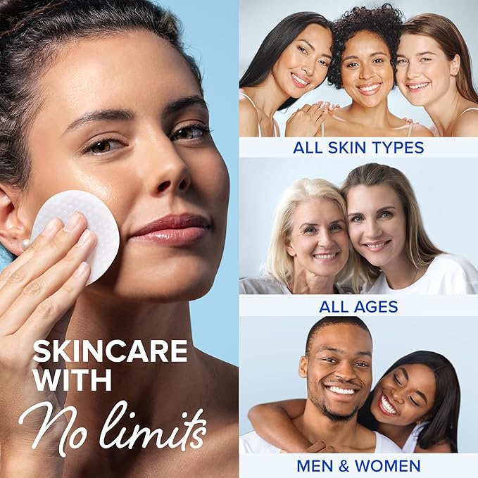 MAREE Glycolic Acid Pads - Toner Pads for Face Cleansing - Exfoliating Pad with Tea Tree Oil, Salicylic Acid & Vitamins E, B3, B5 - Facial Polishes & Peels, Skin Pore Resurfacing & Radiance - 50 Count-BrightBean Baby