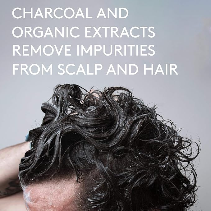 Barrel and Oak - Cleansing Charcoal Shampoo, Clarifying Shampoo, Hair Care for Men, Deep Cleans & Purifies, Hydrates & Soothes Dry Scalp, Essential Oil-Based Scent, Vegan (Mint & Eucalyptus, 16 oz)-BrightBean Baby
