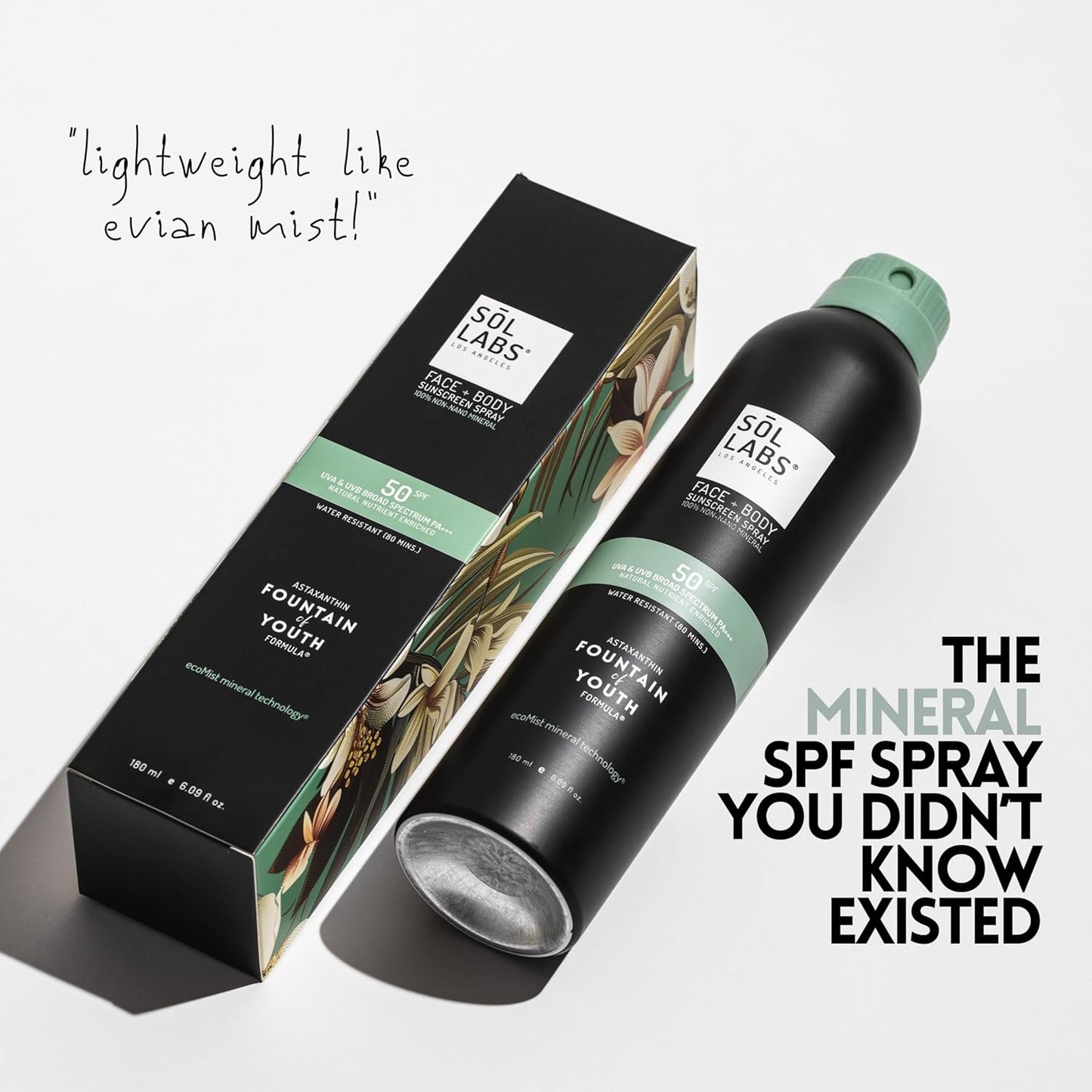 Mineral Sunscreen Spray SPF 50 – Reef Safe Sunscreen Spray, Lightweight Zinc Oxide, Water-Resistant – Korean Skincare, Face & Body Sun Protection-BrightBean Baby