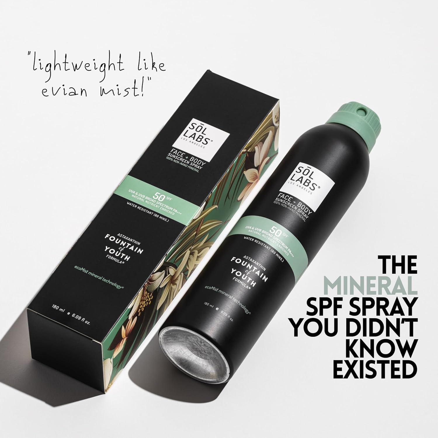 Mineral Sunscreen Spray SPF 50 – Reef Safe Sunscreen Spray, Lightweight Zinc Oxide, Water-Resistant – Korean Skincare, Face & Body Sun Protection-BrightBean Baby