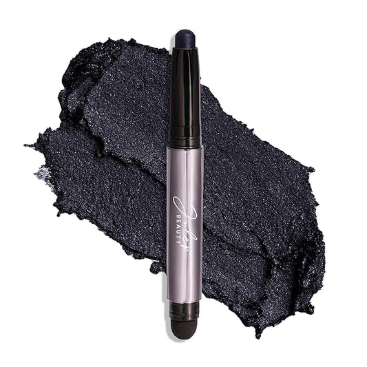 Julep Eyeshadow 101 Cream-to-Powder Waterproof Shadow Stick – Midnight Blue Shimmer – Long-Lasting, Crease-Proof, Dark Blue Shimmer Cream Eyeshadow with Built-in Smudger-BrightBean Baby