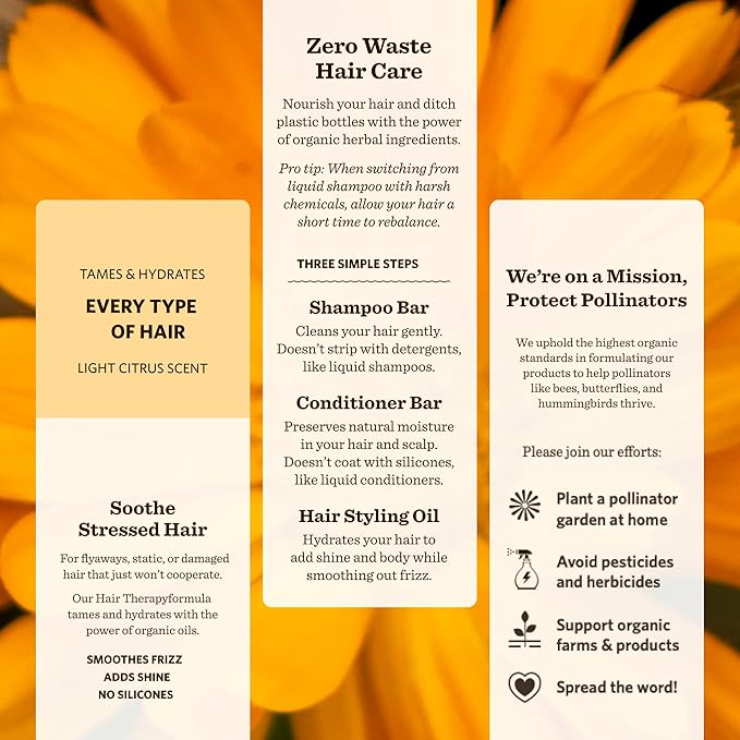 Moon Valley Organics Organic Hair Therapy for Every Type of Hair With MCT Oil, Jojoba Oil, Argan Oil, And Rosemary - Reduce Frizz, Hydrate, Heal Damaged Hair-BrightBean Baby