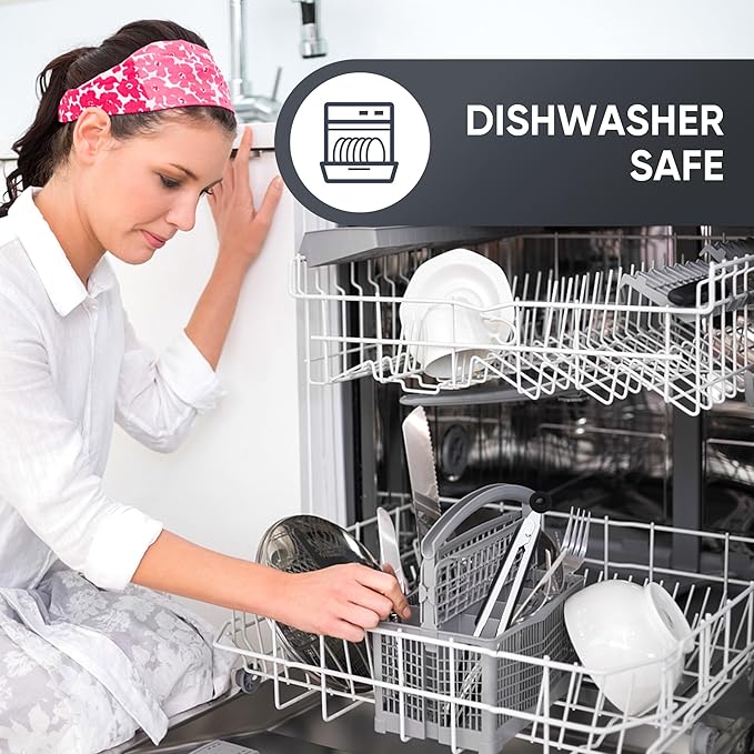 9 Inch Kitchen Tongs, Cooking Tongs with Silicone Tips and Stainless Steel Handle, Non Stick Heat Resistant Tongs for Cooking, Buffet, Salad Serving (9", Black)