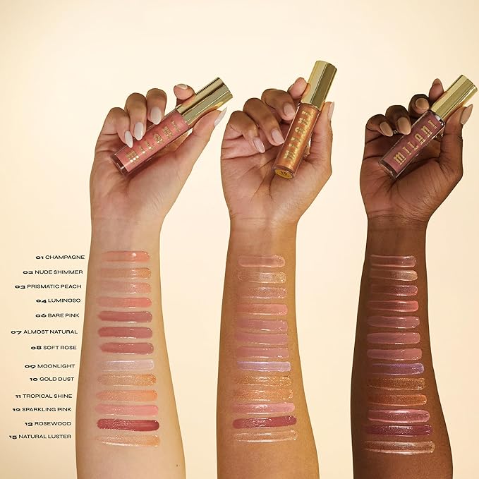 Milani Keep It Full Nourishing Lip Plumper (0.13 Fl. Oz.) Cruelty-Free Lip Gloss for Soft, Fuller-Looking Lips (Nude Shimmer)-BrightBean Baby