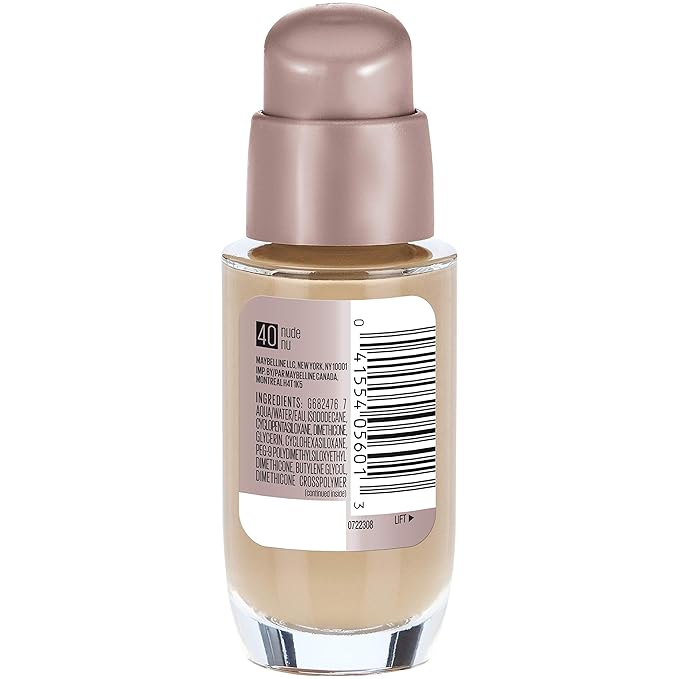 Maybelline New York Dream Satin Liquid Foundation (Dream Liquid Mousse Foundation), Nude, 1 fl. oz.-BrightBean Baby